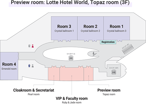 Preview room: Lotte Hotel World, Topaz room (3F)